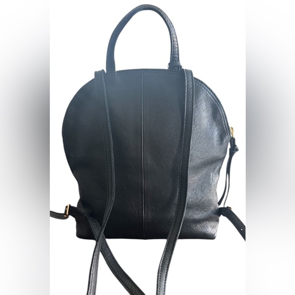 Margot Genuine Leather Backpack with Gold Accents - Picture 4 of 8